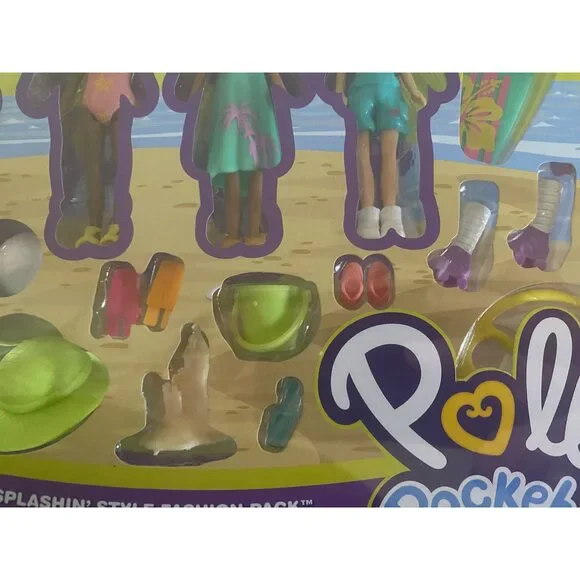 Polly Pocket Travel Toy Playset With Four (3-Inch) Dolls And 50+ Fashion Access